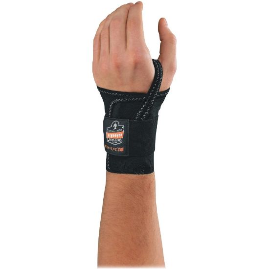 Picture of Ergodyne ProFlex Support, 4000, Single-Strap Wrist, Left, Small, Black