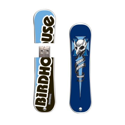 Picture of Action Sport Drives Birdhouse/Tony Hawk SnowDrive USB 2.0 Flash Drive, 16GB, Blue Crest