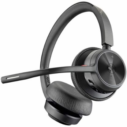 Picture of Poly Voyager 4320-M Microsoft Teams Certified USB-C Headset - Google Assistant, Siri - Stereo - USB Type A - Wired/Wireless - Bluetooth - 164 ft - 20 Hz - 20 kHz - On-ear, Over-the-head - Binaural - Ear-cup - 4.92 ft Cable