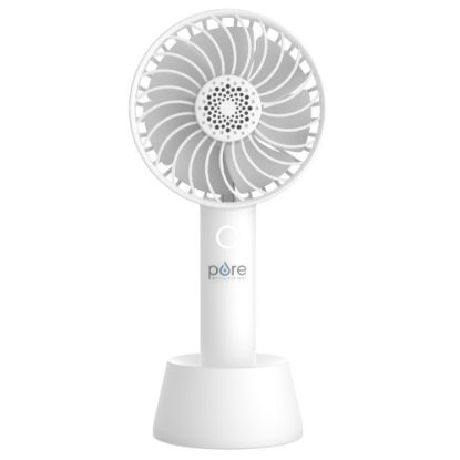 Picture of Pure Enrichment PureBreeze Personal Handheld Fan With Base, White