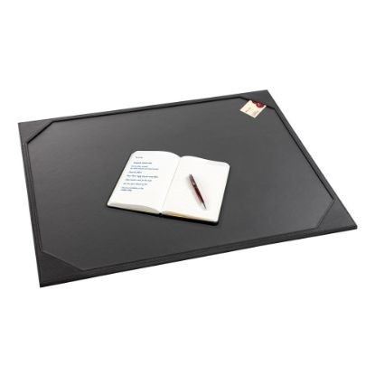 Picture of Realspace Modern Classic Desk Pad, 19in x 24in, Black