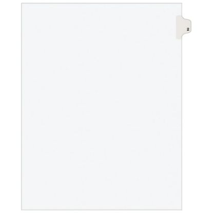 Picture of Avery Individual Legal Exhibit Dividers, Avery Style, #2, Side Tab, Letter Size, Pack Of 25