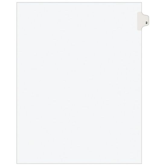 Picture of Avery Individual Legal Exhibit Dividers, Avery Style, #2, Side Tab, Letter Size, Pack Of 25