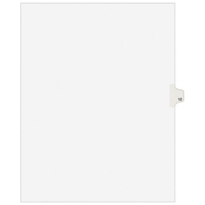 Picture of Avery Individual Legal Dividers Avery Style, Letter Size, Side Tab #12, Pack Of 25