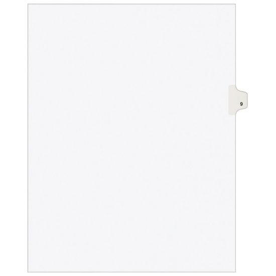 Picture of Avery Individual Legal Dividers Avery Style, Letter Size, Side Tab #9, Pack Of 25