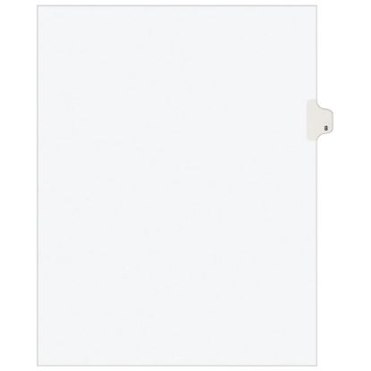 Picture of Avery Individual Legal Dividers Avery Style, Letter Size, Side Tab #8, Pack Of 25