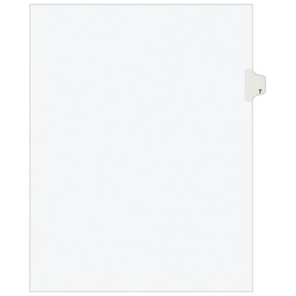 Picture of Avery Individual Legal Dividers Avery Style, Letter Size, Side Tab #7, Pack Of 25