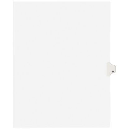 Picture of Avery Individual Legal Dividers Avery Style, Letter Size, Side Tab #14, White Dividers/White Tabs, Pack Of 25