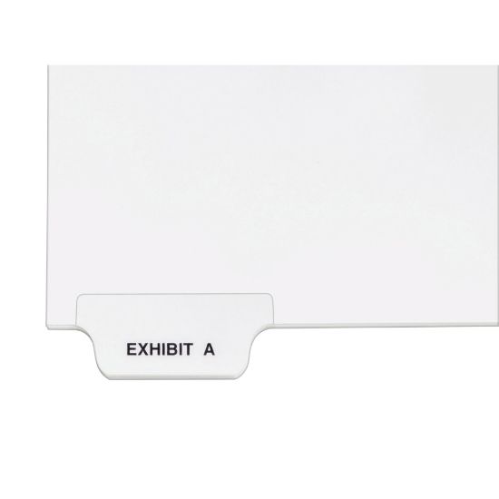 Picture of Avery Individual Legal Dividers Avery Style, Bottom Tab, 8 1/2in x 11in, EXHIBIT A, Pack Of 25