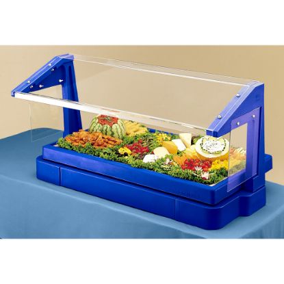 Picture of Cambro Buffet Bar With Sneeze Guard, 24-1/2inH x 24-1/8inW x 48inD, Navy Blue