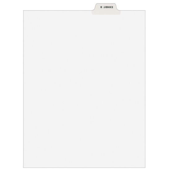 Picture of Avery Individual Legal Dividers Avery Style, Bottom Tab, 8 1/2in x 11in,  EXHIBIT B, Pack Of 25