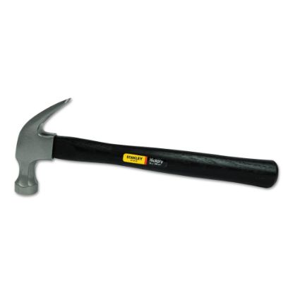 Picture of Stanley Curved-Claw Wood-Handled Nailing Hammer, 13-1/4in, Brown