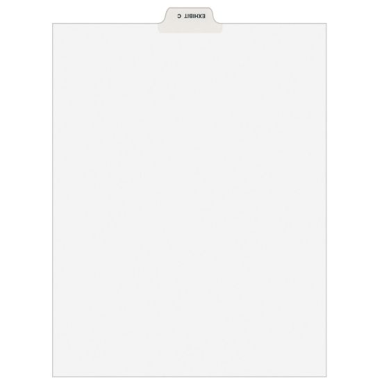 Picture of Avery Individual Legal Dividers Avery Style, Bottom Tab, 8 1/2in x 11in, EXHIBIT C, Pack Of 25