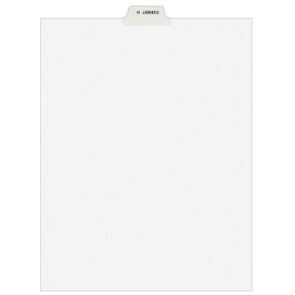 Picture of Avery Individual Legal Dividers Avery Style, Bottom Tab, 8 1/2in x 11in, EXHIBIT H, Pack Of 25