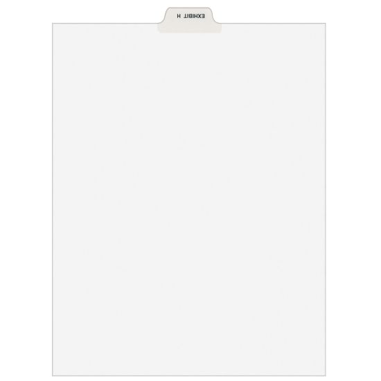 Picture of Avery Individual Legal Dividers Avery Style, Bottom Tab, 8 1/2in x 11in, EXHIBIT H, Pack Of 25