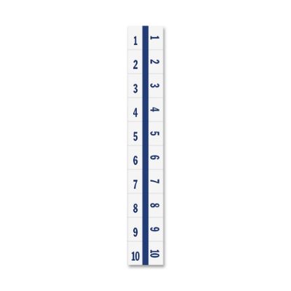 Picture of Tabbies Legal Index Divider Tabs, 1-10, Blue Edge, 10 Dividers Per Set, Pack Of 100