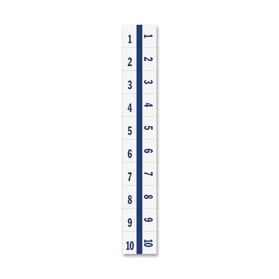 Picture of Tabbies Legal Index Divider Tabs, 1-10, Blue Edge, 10 Dividers Per Set, Pack Of 100