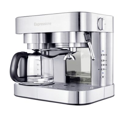 Picture of Espressione 10-Cup Combination Pump Espresso Machine, Stainless Steel