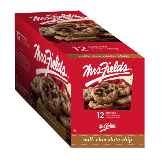 Picture of Mrs. Fields Gourmet Chocolate Chip Cookies, 2.1 Oz, Box Of 12