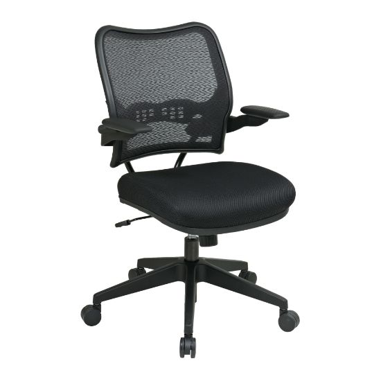 Picture of Office Star Deluxe AirGrid Mesh Mid-Back Chair, Black