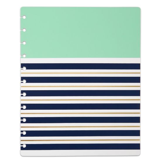 Picture of TUL Discbound Notebook Covers, Letter Size, Mint Stripes, Pack of 2 Covers