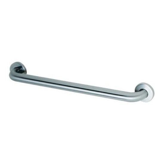 Picture of Bobrick Straight Stainless-Steel Grab Bar, 1-1/2in x 18in, Silver