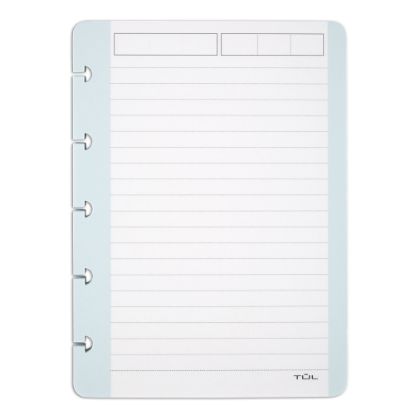 Picture of TUL Discbound Notebook Task Pad, 4in x 5-1/2in, 50 Sheets, Teal/White