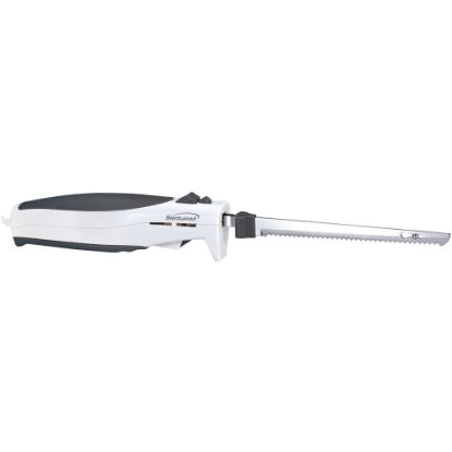 Picture of Brentwood TS-1010 7-Inch Electric Carving Knife, White - Carving Knife - Carving - Dishwasher Safe - White