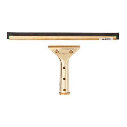 Picture of Unger 12in GoldenClip Brass Squeegee - 12in Length - Screw Lock Handle - Brass - 1Each