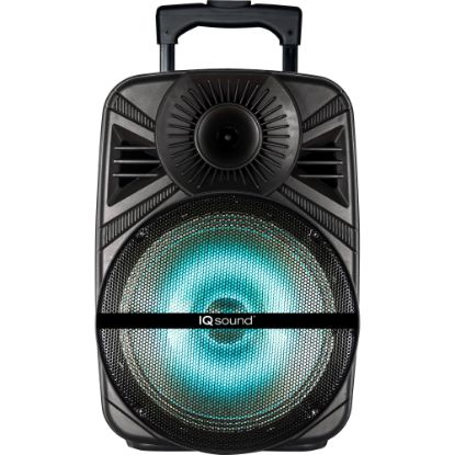 Picture of IQ Sound IQ-5012DJBT Portable Bluetooth Speaker System - 30 W RMS - Black - 100 Hz to 20 kHz - Battery Rechargeable - USB