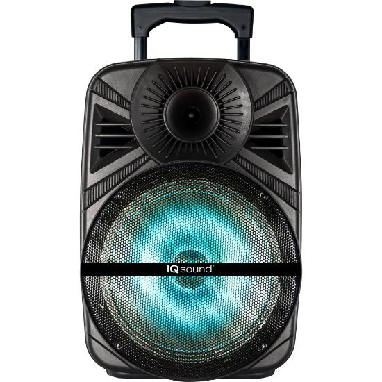 Picture of IQ Sound IQ-5012DJBT Portable Bluetooth Speaker System - 30 W RMS - Black - 100 Hz to 20 kHz - Battery Rechargeable - USB