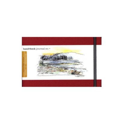 Picture of Hand Book Journal Co. Travelogue Drawing Journals, Landscape, 5 1/2in x 8 1/4in, 128 Pages, Vermilion Red, Pack Of 2