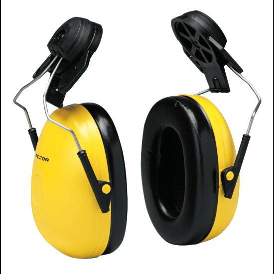 Picture of Optime 98 Earmuffs, 23 dB NRR, Yellow, Cap Attached