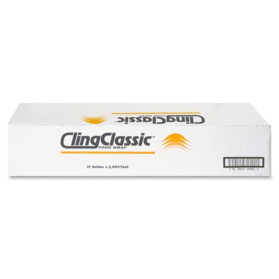 Picture of Webster Cling Classic Food Wrap - 24in Width x 2000 ft Length - Dispenser - Plastic - Clear