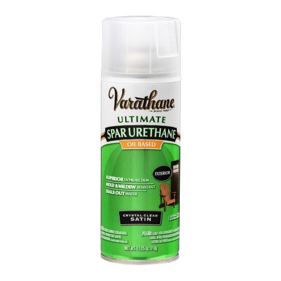 Picture of Varathane Ultimate Oil-Based Spar Urethane, 11.25 Oz, Clear Satin, Pack Of 6 Spray Cans