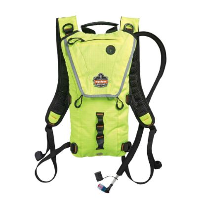 Picture of Ergodyne Chill-Its 5156 Premium Low-Profile Hydration Pack, 101 Oz, Hi-Vis Lime