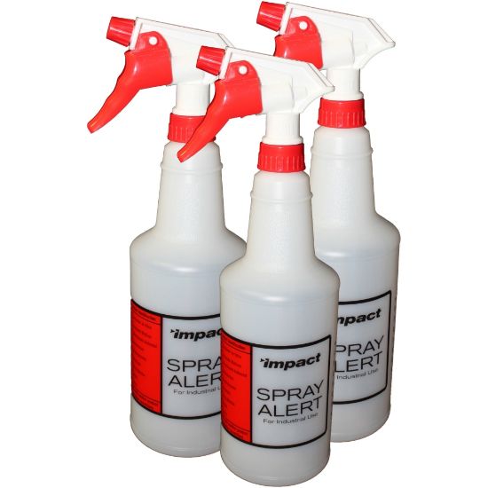 Picture of 24 Oz. Sprayer Bottles, Natural With Red/White Sprayer, Pack Of 3 Sprayers