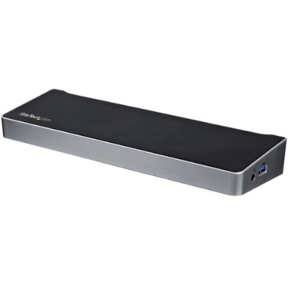 Picture of StarTech.com USB C Dock - Compatible with Windows / macOS - Supports Triple 4K Ultra HD Monitors - 60W Power Delivery - Power and Charge Laptop and Peripherals - DK30CH2DPPD - Triple Monitor Docking Station - HDMI and DisplayPort Ports - 5Gbps Throughput