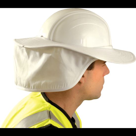 Picture of Hard Hat Shades, White, For Most Regular Hard Hats (Not Full Brim)