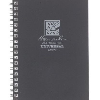 Picture of Rite in the Rain All-Weather Spiral Notebooks, 4-5/8in x 7in, Gray, Pack Of 6 Notebooks