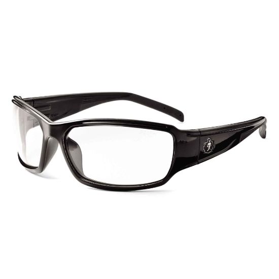 Picture of Ergodyne Skullerz Safety Glasses, Thor, Black Frame, Clear Lens