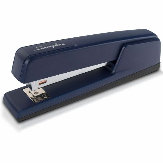 Picture of Swingline 747 Classic Stapler, 20 Sheets, Royal Blue - 20 Sheets Capacity - 210 Staple Capacity - Full Strip - 1/4in Staple Size - Royal Blue