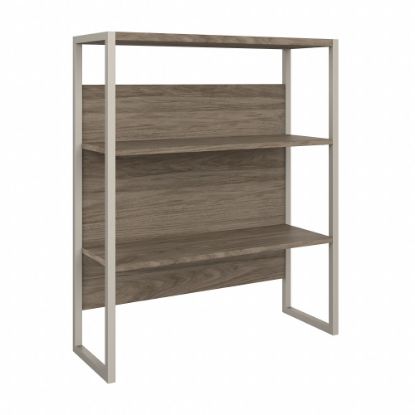 Picture of Bush Business Furniture Hybrid 43inH Bookcase Hutch, Modern Hickory, Standard Delivery