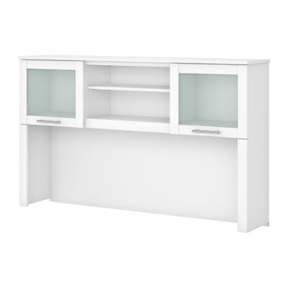 Picture of Bush Furniture Hutch For L-Shaped Desk, 60inW, White, Standard Delivery