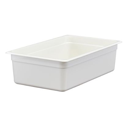 Picture of Cambro Camwear GN 1/1 Size 6in Food Pans, 6inH x 12-3/4inW x 20-7/8inD, White, Set Of 6 Pans