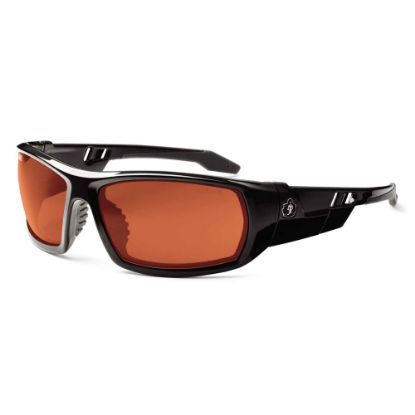 Picture of Ergodyne Skullerz Safety Glasses, Odin, Polarized, Black Frame, Copper Lens