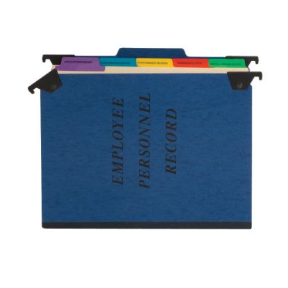 Picture of Pendaflex Hanging-Style Personnel File Folder, 2in Expansion, 9-1/2in x 11-3/4in, Letter Size, Blue