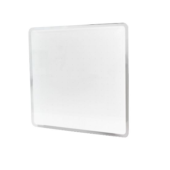 Picture of Floortex Viztex Glacier Multi-Purpose Grid Glass Dry Erase Board, 14in x 14in, White