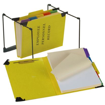 Picture of Pendaflex Hanging Style Personnel Folder, 9 1/2in x 11 3/4in, 2in Expansion, Yellow