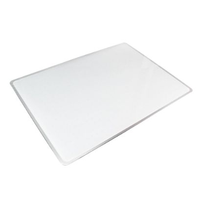 Picture of Floortex Viztex Glacier Multi-Purpose Grid Glass Dry Erase Board, 30in x 40in, White